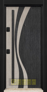 D 07 Антрацит бял с пасивна дръжка